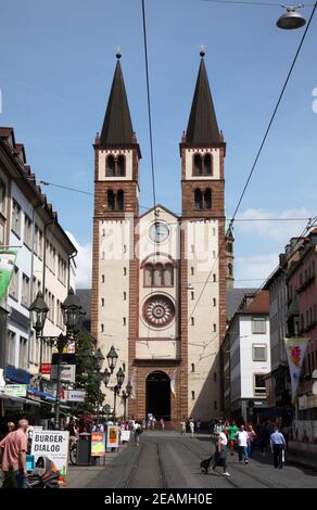 La Cathédrale de Würzburg, Bavière, Allemagne Banque D'Images