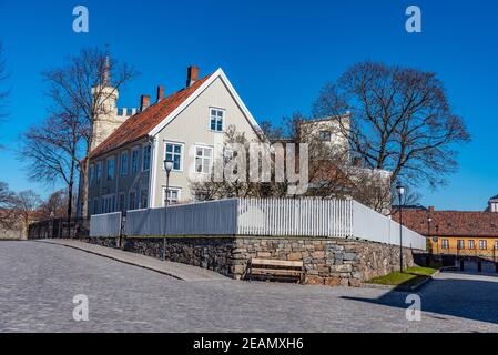 Cour intérieure du fort d'Akershus à Oslo, Norvège Banque D'Images