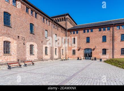 Cour intérieure du fort d'Akershus à Oslo, Norvège Banque D'Images