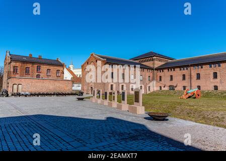 Cour intérieure du fort d'Akershus à Oslo, Norvège Banque D'Images