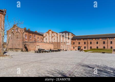 Cour intérieure du fort d'Akershus à Oslo, Norvège Banque D'Images