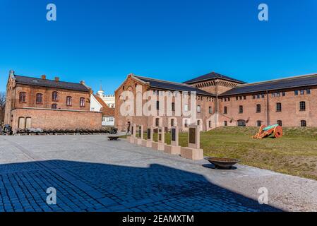 Cour intérieure du fort d'Akershus à Oslo, Norvège Banque D'Images