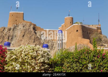 Fort Al Mirani à Muscat Banque D'Images