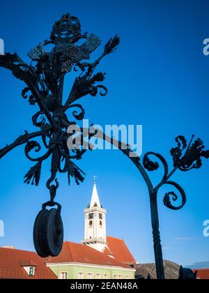 Village de Rust sur le lac Neusiedlersee dans le Burgenland Banque D'Images