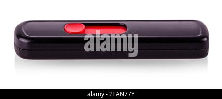 Lecteur flash USB sur le fond blanc Banque D'Images