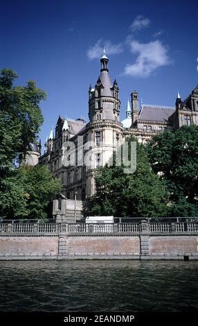 château à Schwerin Banque D'Images