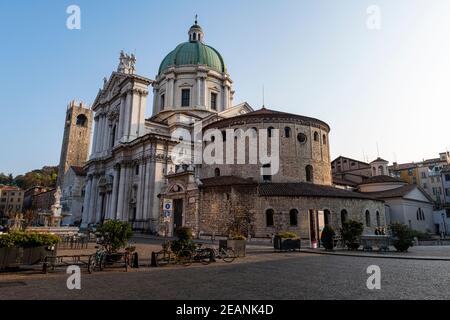 Cathédrale Santa Maria Assunta, site classé au patrimoine mondial de l'UNESCO, Brescia, Lombardie, Italie, Europe Banque D'Images