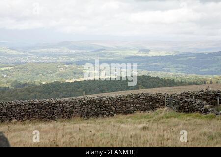 La cage à Lyme Park vue de Moorside Lyme Handley Poynton Cheshire Angleterre Banque D'Images