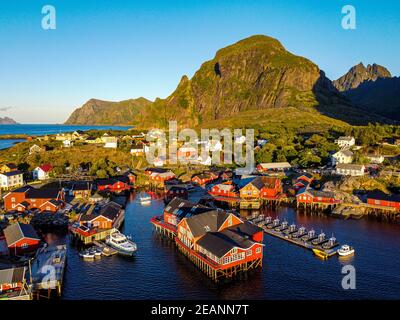 Antenne d'A, Lofoten, Nordland, Norvège, Scandinavie, Europe Banque D'Images