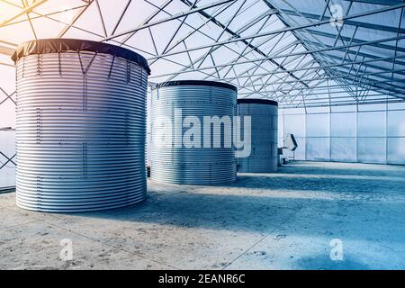 Réservoir de stockage de l'eau Banque D'Images