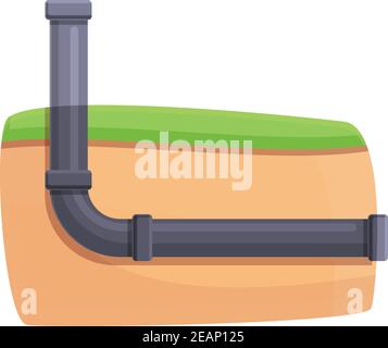 Icône de sol d'égout. Dessin animé de l'icône de vecteur de sol d'assainissement pour la conception de sites Web isolée sur fond blanc Illustration de Vecteur