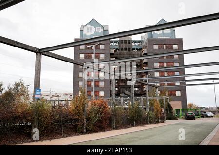 Le bâtiment CIAC en bois à Middlesbrough, dans le North Yorkshire, au Royaume-Uni. 2/11/2019. Photo: Stuart Boulton. Banque D'Images