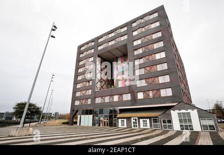 Le bâtiment CIAC en bois à Middlesbrough, dans le North Yorkshire, au Royaume-Uni. 2/11/2019. Photo: Stuart Boulton. Banque D'Images