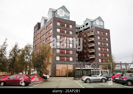 Le bâtiment CIAC en bois à Middlesbrough, dans le North Yorkshire, au Royaume-Uni. 2/11/2019. Photo: Stuart Boulton. Banque D'Images