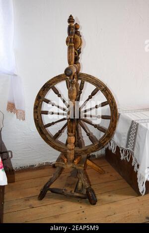 Ancienne distaff du début de la 20e paupière. Papier à tourner Banque D'Images