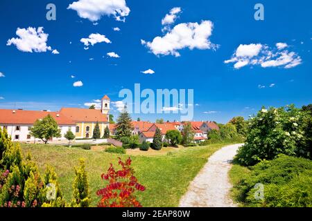 Vieille ville baroque de Varazdin et vue sur l'architecture Banque D'Images