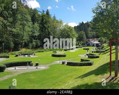 Minigolfplatz, Bad Schwalbach, Deutschland Banque D'Images