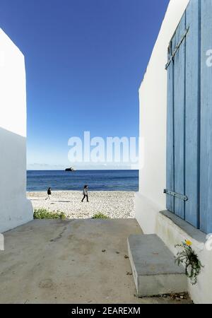 Ruisseau du Portitxol dans la ville de Jávea, dans la province d'Alicante en Espagne. Banque D'Images