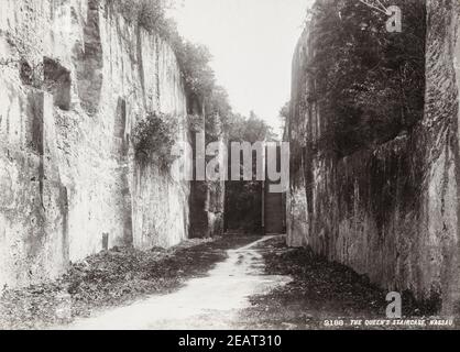 Photo de la fin du XIXe siècle : l'escalier de la Reine, Nassau, Bahamas Banque D'Images