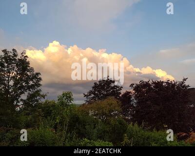 Wolken, Konvektionswolken Blauer, Himmel Banque D'Images