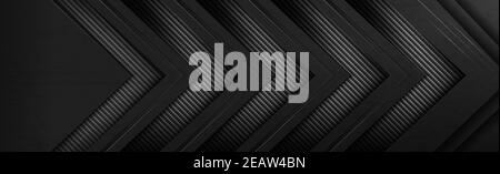 Texture panoramique de fibre de carbone noire et grise Banque D'Images