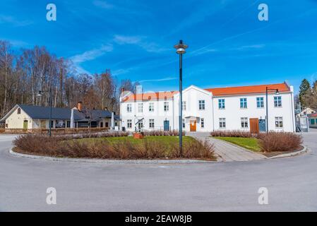 Boutique artistique dans une ancienne usine de Kvarteret Bryggeriet à Nora, en suède Banque D'Images