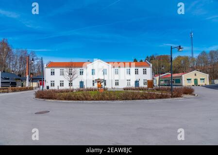 Boutique artistique dans une ancienne usine de Kvarteret Bryggeriet à Nora, en suède Banque D'Images