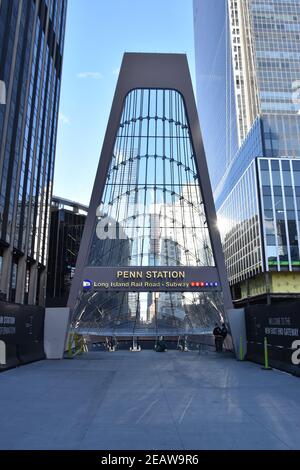 La toute nouvelle entrée de long Island Railroad à Penn Station À New York Banque D'Images