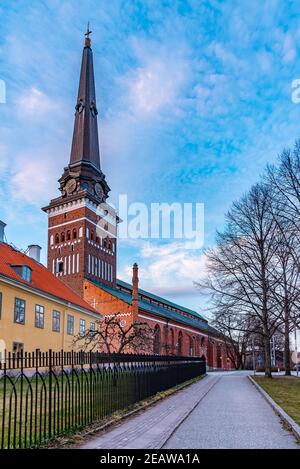 Vue sur la cathédrale de Vasteras en Suède Banque D'Images