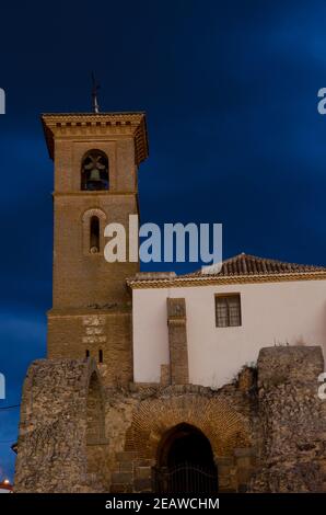 Église paroissiale de Santa Maria de Los Alcazares. Banque D'Images