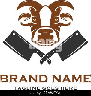 logo des producteurs de boeuf Illustration de Vecteur