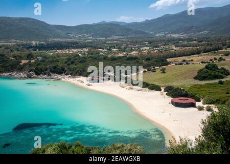 vue de dessus de la plage de monte turno Banque D'Images