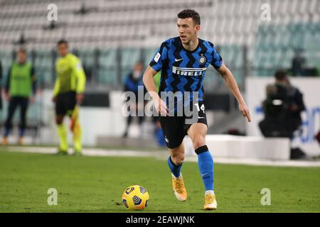 Turin, Italie. 9 février 2021. Turin, Italie, Allianz Stadium, 09 février 2021, Ivan Perisic (FC Internazionale) pendant Juventus FC vs FC Internazionale - football italien Coppa Italia Match Credit: Claudio Benedetto/LPS/ZUMA Wire/Alamy Live News Banque D'Images