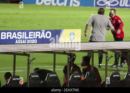 Sao Paulo, Sao Paulo, Brésil. 10 février 2021. Sao Paulo - SP, 10/02/2021 - (SPO) Ligue brésilienne de football de 1re division: Sao Paulo vs Ceara. 10 février 2021, Sao Paulo, Brésil: Match de football entre Sao Paulo et Ceara valable pour le 35e tour de la Ligue brésilienne de football de 1ère Division au stade Morumbi à Sao Paulo. Crédit : Leco Viana/Thenew2. Crédit: Leco Viana/TheNEWS2/ZUMA Wire/Alay Live News Banque D'Images