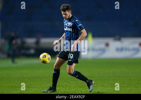 Bergame, Italie. 10 février 2021. Bergame, Italie, Gewiss Stadium, 10 février 2021, Berat Djimsiti (Atalanta) pendant Atalanta BC vs SSC Napoli - football italien Coppa Italia Match Credit: Francesco Scaccianoce/LPS/ZUMA Wire/Alamy Live News Banque D'Images