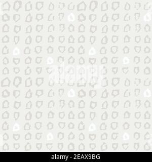 Motif gris abstrait sans couture avec pentagons dessinés à la main. Arrière-plan vectoriel graphique. Mode couleur CMJN Illustration de Vecteur