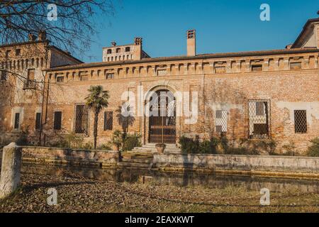 Castello di Padernello, Italie Banque D'Images