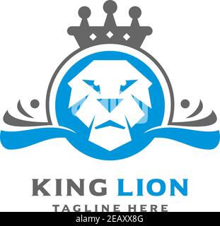 logo de lion king votre entreprise Illustration de Vecteur