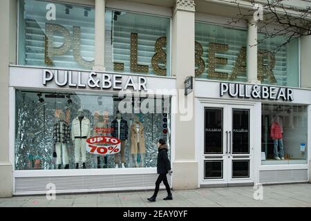 Magasin phare Pull&Bear, Oxford Street, Londres Banque D'Images