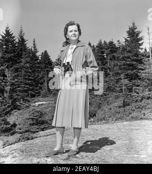 RACHEL CARSON (1907-1964) biologiste et écologiste marin américain vers 1942. Auteur de Silent Spring en 1962. Banque D'Images