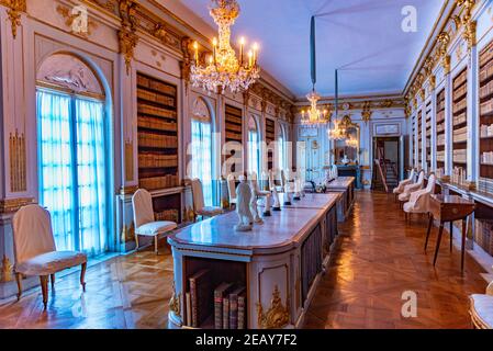 STOCKHOLM, SUÈDE, 21 AVRIL 2019 : chambres joliment décorées du palais Drottningholm près de Stockholm, Suède Banque D'Images