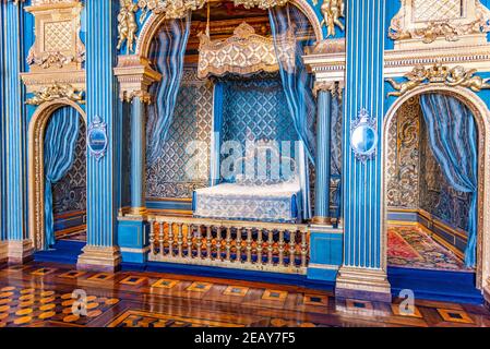 STOCKHOLM, SUÈDE, 21 AVRIL 2019 : chambres joliment décorées du palais Drottningholm près de Stockholm, Suède Banque D'Images