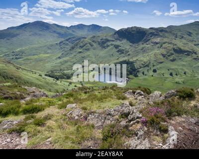 Blea Tarn, les cloches de Tilberthwaite et Wrynose sont tombés de Lingmoor est tombé Banque D'Images