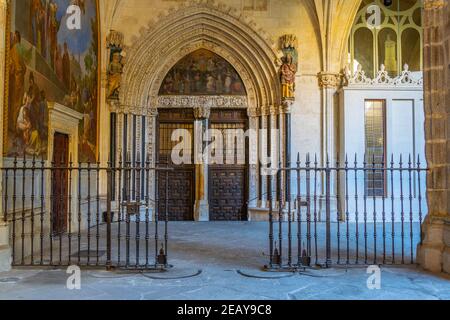 TOLÈDE, ESPAGNE, 2 OCTOBRE 2017: Intérieur de la Santa Iglesia Catedral Primada de Toledo à Tolède, Espagne Banque D'Images