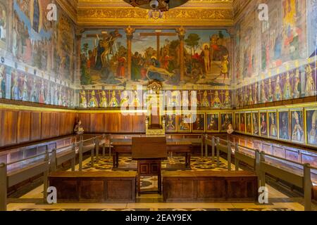 TOLÈDE, ESPAGNE, 2 OCTOBRE 2017: Intérieur de la Santa Iglesia Catedral Primada de Toledo à Tolède, Espagne Banque D'Images