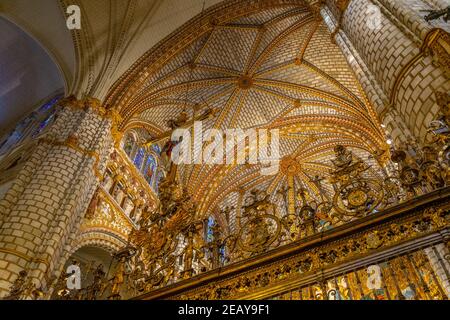 TOLÈDE, ESPAGNE, 2 OCTOBRE 2017: Intérieur de la Santa Iglesia Catedral Primada de Toledo à Tolède, Espagne Banque D'Images