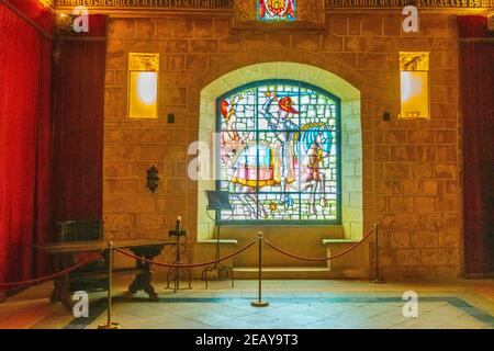 SÉGOVIE, ESPAGNE, 4 OCTOBRE 2017 : intérieur de l'Alcazar de Ségovie, Espagne Banque D'Images