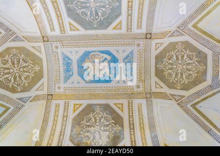 CATANE, ITALIE, 27 AVRIL 2017 : couloir de l'Université de Catane, situé dans l'ancien monastère de benedettini di san Nicolo, Sicile, Italie Banque D'Images