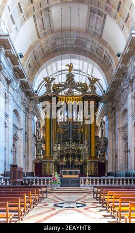 LISBONNE, PORTUGAL, 3 SEPTEMBRE 2016 : intérieur de l'église de sao vicente de Fora, Portugal. Banque D'Images