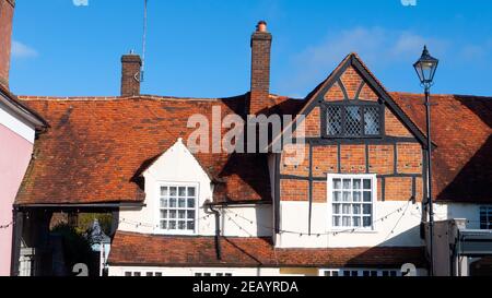 Bâtiments de style Tudor, High Street, Old Amersham, Buckinghamshire, Royaume-Uni Banque D'Images